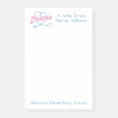 学校ナース聴診器ハート注 ポストイット (正面)