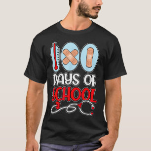 学校ナース100日の学校LOVE聴診器N Tシャツ