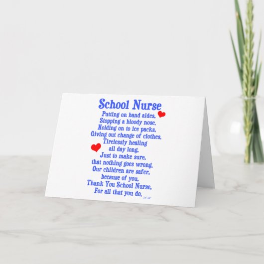 学校ナース カード (正面)