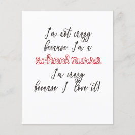 学校ナース – チラシ、紙、メモ帳、カスタム型枠 チラシ