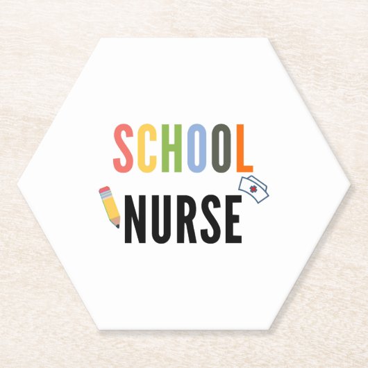 学校ナース ペーパーコースター (正面)