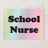 学校ナース ポストカード (正面)