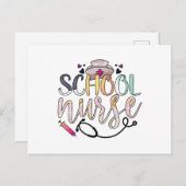 学校ナース ポストカード (正面/裏面)