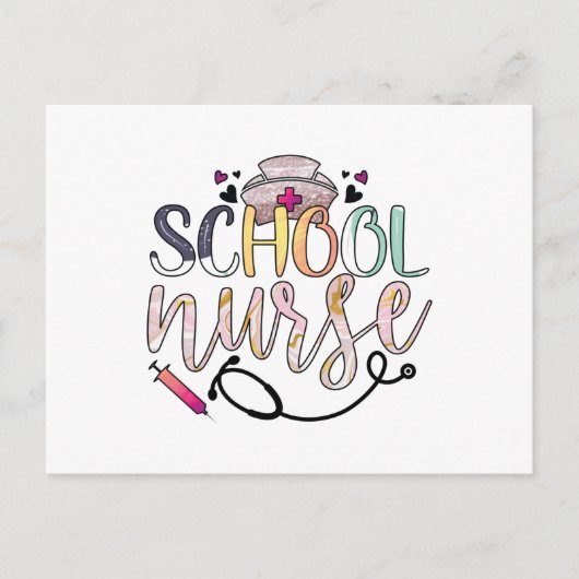 学校ナース ポストカード (正面)