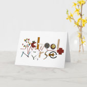 学校ナースby MagsGraphics カード (黄色い花)