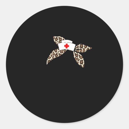 学校ナースYes私はまだ学校看護に行く ラウンドシール (正面)