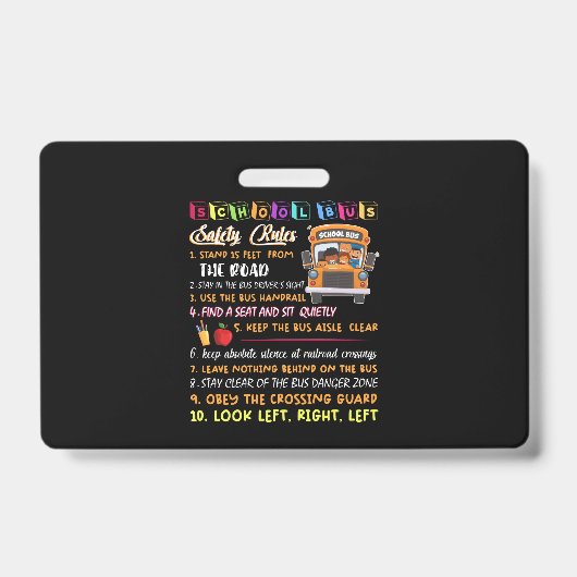 学校バスの安全規定 バッジ (正面)