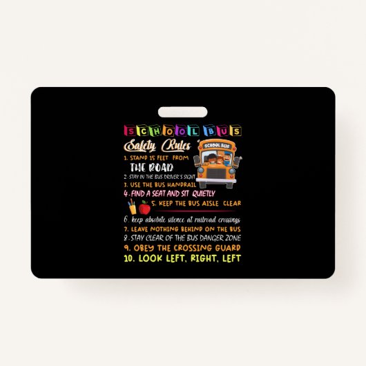 学校バスの安全規定 バッジ (正面)