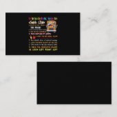 学校バスの安全規定 名刺 (正面/裏面)