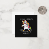 学校バスの運転手 - 冒険が始まる場所に戻る ノートカード (正面/裏面インサイチュ)