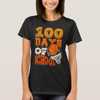 学校バスケットボールの100日目の子供たちScの100日 Tシャツ