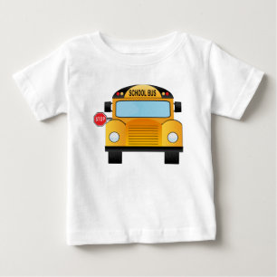 学校バス ベビーTシャツ