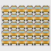 学校バス ラッピングペーパー (フラット)