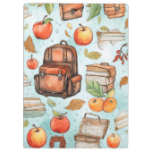 学校パターンのクリップボード クリップボード (裏面)