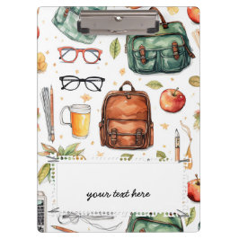 学校パターンのクリップボード クリップボード