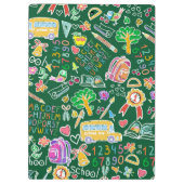 学校パターン クリップボード (裏面)