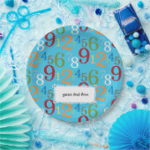 学校パターン ペーパープレート (パーティー)