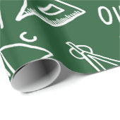 学校パターン ラッピングペーパー (ロールコーナー)