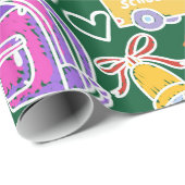 学校パターン ラッピングペーパー (ロールコーナー)