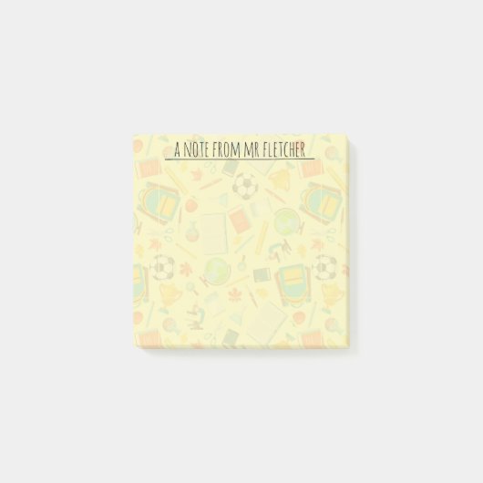 学校パーソナライズされたの供給パターン ポストイット (正面)