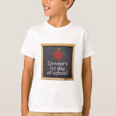 学校パーソナライズされたの最初の日 Tシャツ (正面)