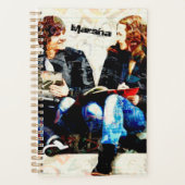 学校パーソナライズされたをテーマにした十代のコラージュプランナー プランナー手帳 (正面)