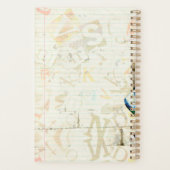 学校パーソナライズされたをテーマにした十代のコラージュプランナー プランナー手帳 (裏面)