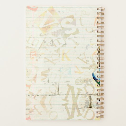 学校パーソナライズされたをテーマにした十代のコラージュプランナー プランナー手帳 (裏面)