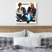 学校パーソナライズされたをテーマにした十代のコラージュ キャンバスプリント (インサイチュ (寝室))