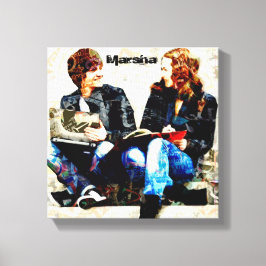 学校パーソナライズされたをテーマにした十代のコラージュ キャンバスプリント