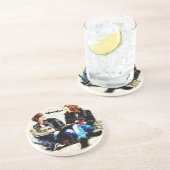 学校パーソナライズされたをテーマにした十代のコラージュ コースター (側面)