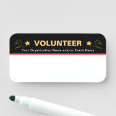 学校パーソナライズされたイベント職員ボランティア 名札 (インサイチュ)
