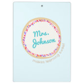 学校パーソナライズされた先生 クリップボード (裏面)