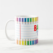 学校パーソナライズされた先生 コーヒーマグカップ (左)