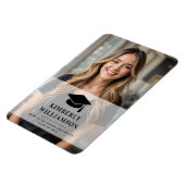 学校パーソナライズされた卒業写真 マグネット (左側)