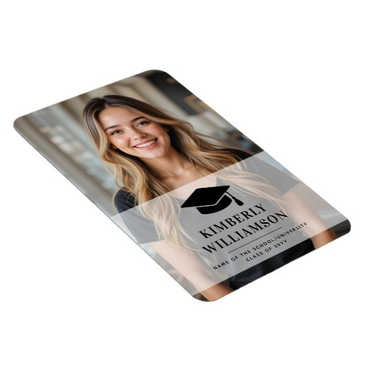 学校パーソナライズされた卒業写真 マグネット (右側)