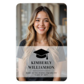 学校パーソナライズされた卒業写真 マグネット (縦)