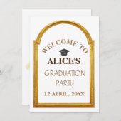 学校パーソナライズされた大学卒業お祝い (正面/裏面)