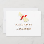 学校パーソナライズされた大学卒業お祝い (裏面)