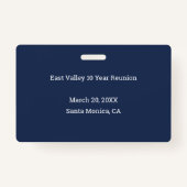 学校パーソナライズされた懇親会年鑑の写真 バッジ (裏面)