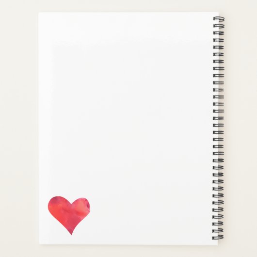 学校パーソナライズされた指導相談員水彩 プランナー手帳 (裏面)