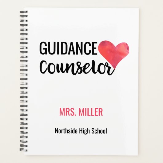 学校パーソナライズされた指導相談員水彩 プランナー手帳 (正面)