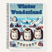 学校パーソナライズされた用ホリデーノート ノートブック (正面)