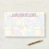 学校パーソナライズされた用品のパターン ポストイット (デスク)