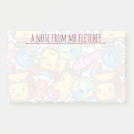 学校パーソナライズされた用品のパターン ポストイット