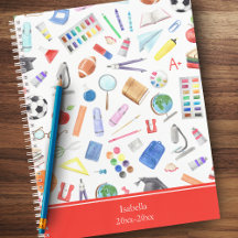 学校パーソナライズされた用品パターン名