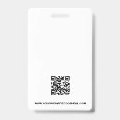 学校パーソナライズされた職員名写真タイトル赤 バッジ (裏面)