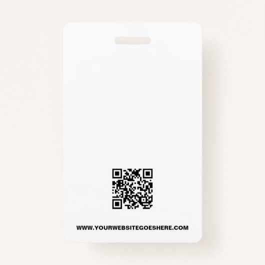 学校パーソナライズされた職員名写真タイトル赤 バッジ (裏面)