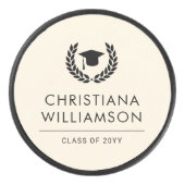 学校パーソナライズされた・大学の卒業エレガント アイスホッケーパック (正面)