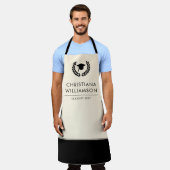 学校パーソナライズされた・大学の卒業エレガント エプロン (着用した状態)